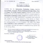 Fire Safety Certificate